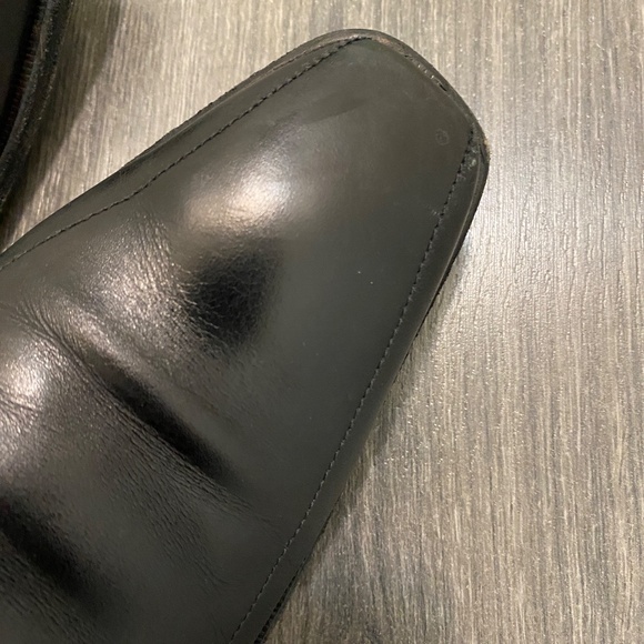 Canali Black Leather Men's Oxfords - Picture 10 of 16